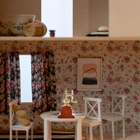 Soimiss Dollhouse Miniatures Tiny Coffee Maker Wooden Home Decor Props for Piece