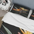 thumbnail image 4 of Designart "Paradise of the Birds of Paradise II" Floral & Botanical Bedding Covert Set - Birds Of Paradise Orange Floral Bed Set With 2 Shams, 4 of 6