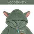 thumbnail image 3 of Star Wars The Mandalorian Grogu Cozy Sherpa Zip Up Cosplay Coverall Newborn to Infant, 3 of 5