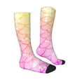 thumbnail image 3 of Bingfone Compression Socks For Women And Men Long Socks For Running Athletic Cycling Nurse-Fish Scale, 3 of 9