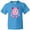 Pacific Blue, variant on Inktastic Cute Monster, Smiling Monster, Pink Monster, Horns Youth T-Shirt