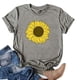 thumbnail image 2 of Gibobby Camisetas de verano para mujer Camisas mujeres Print Daily con estilo Camisa con estilo(Gris,CH), 2 of 3