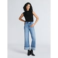 thumbnail image 2 of Sofia by Sofia Vergara Women's and Women's Plus Margot Wide Crop Super High Rise Jeans, 27" Inseam, Sizes 0-28, 2 of 5