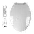 thumbnail image 2 of Lippert Components Toilet Seat 2022121972 Flow Max; For Use With Lippert Flow Max Toilets; Full Size Residential Style/Elongated; Closed Front; Slow Close Seat And Lid; White; Plastic; Without Logo, 2 of 8