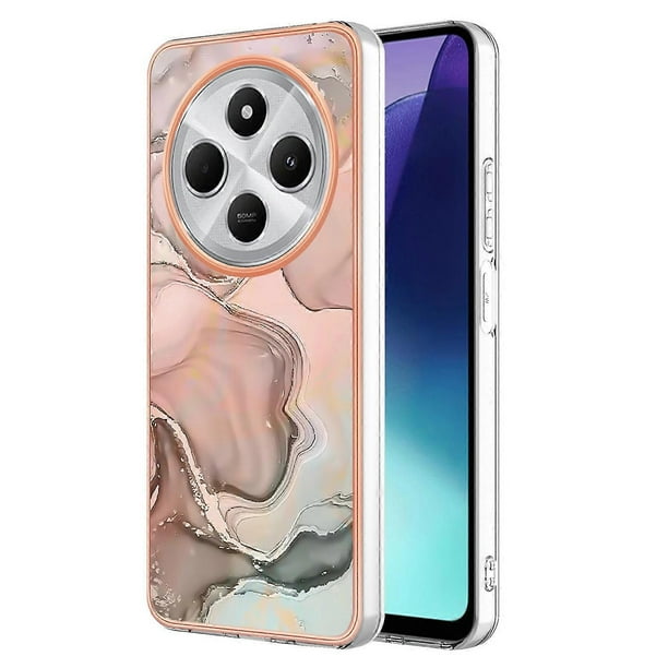 For Xiaomi Redmi 14R 5G Xiaomi Poco C75 4G Xiaomi Redmi 14C 4G TPU Case Marble Pattern 2.0mm Electro