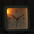 thumbnail image 5 of Analog Alarm Clock Square for Bedroom Living Room Study Room School Dormitory Office with Night Light Easy To Set Alarm, 5 of 7