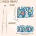 thumbnail image 4 of FORMRS Women Crossbody Purse with Chain Strap Vegan Leather Shoulder Handbag, Blue Easter Bunny, 4 of 7