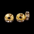 thumbnail image 3 of Hollow Spacer Beads Gold Round 8mm 200 Pieces For Jewelry Making Bag, 3 of 8