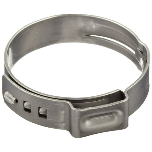 Oetiker 16700009 StepLess Ear Clamp, One Ear, 7 mm Band Width, Clamp ID Range 9.8 mm (Closed) - 12.3 mm (Open) (Pack of 250)