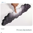 thumbnail image 5 of Keyboard Wrist Rest Cloud Shape Wristpad Mouse Leather Wrist Stand Ergonomic for Laptop Office Mouse Pad Black-White, 5 of 5