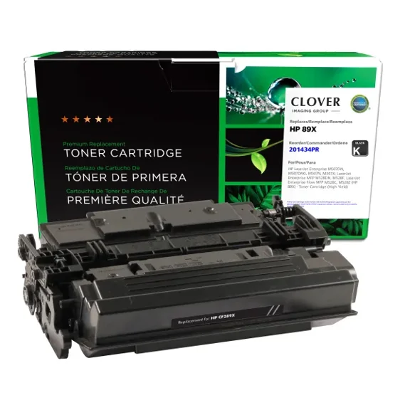 Remanufactured Clover Imaging High Yield Toner Cartridge (Reused OEM Chip) compatible with HP 89X (CF289X)