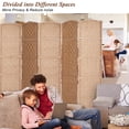 thumbnail image 7 of Room Divider 8-Panel Room Partition, Foldable Freestanding Room Dividers, 6 ft Office Partition Walls Wood Divider Folding Portable Privacy Screen,Natural, 7 of 7