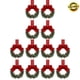 thumbnail image 3 of Corona Navideña Pequeña 1/4 Piezas Minicorona para Gabinete 11 8 Pulgadas (12 Piezas), 3 of 9