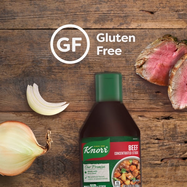 (2 pack) Knorr Concentrated Beef Stock, Gluten Free, 8.45 oz