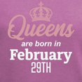 thumbnail image 3 of CafePress - Queens Are Born In February 29Th T Shirt - Women's V-Neck Dark T-Shirt, 3 of 4