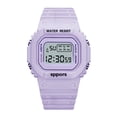 thumbnail image 3 of Reloj electrónico cuadrado pequeño de color verde matcha para estudiantes, hombres y mujeres, 3 of 6