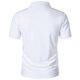 thumbnail image 5 of Blusa y camisa de manga corta con cuello vuelto para hombre, informal, de moda, de color liso, con botones, solapa y hebilla de gancho, camiseta de manga corta de poliéster para hombre., 5 of 6