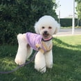 thumbnail image 5 of Pet Vest Contrasting Colors Bear Pattern Breathable Dog Pajamas Small Thin Puppy Outfit for Outdoor, 5 of 7