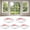 Whiite, variant on CHICCLO Stick Window Grille Inserts, Decorative Window Grid Kit, Self Adhesive Peel and Stick Trim, Pack of 5, 78.7 inch Each, White