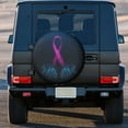 thumbnail image 3 of Kll Two Human Hands Are Holds Pink Ribbon Awareness Tire Cover,Universal Wheel Tire Cover For Trailer, Rv, Suv, Truck,Camper And Many Vehicle,(14 Inch), 3 of 7