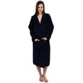 thumbnail image 1 of TowelSelections Women's Hooded Robe Turkish Cotton Soft Luxury Bathrobe X-Small/Small Navy, 1 of 1