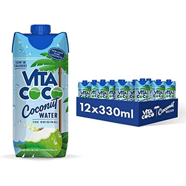 Vita Coco Pure Coconut Water (330Ml X 12) Naturally Hydrating
