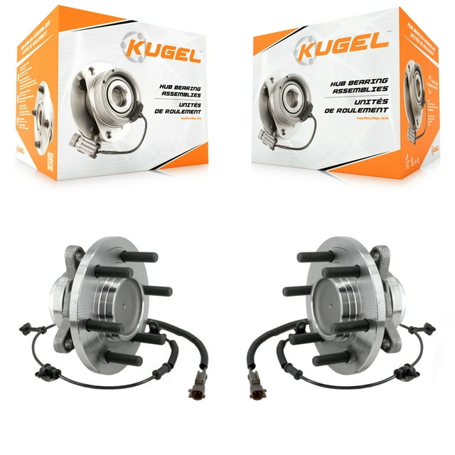 Kugel Front Wheel Bearing and Hub Assembly Pair for Car Ford F-150 Expedition Lincoln Navigator RWD - Left Right Side (Driver Passenger) K70-101947