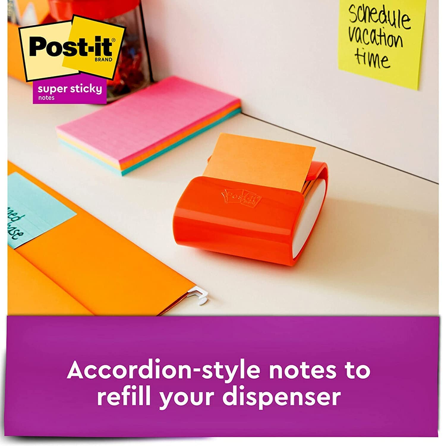 Post-it Super Sticky Dispenser Pop-up Notes R330-6SSUC, 3 in x 3 in (76 mm x 76 mm)