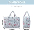 thumbnail image 5 of WANDF Spirit Airlines Personal Item Bag 18x14x8 Carry-On Luggage,Floral Travel Duffel Tote Bags for Women - 25L Waterproof Gym Bag, Weekend  Overnight Organizer(Sky Blue Flower), 5 of 8