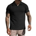thumbnail image 4 of Njoeus Black Tees for Men Boys Shirts Men's Slim Fitted Short Sleeve Shirts Pullover Casual Sports Vacation Daily T-Shirt Comfort Breathable Shirt Blouse M-3Xl Tshirts Men, 4 of 7