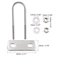 thumbnail image 2 of Unique Bargains M6x32mmx120mm Round U-Bolt 304 Stainless Steel 2 Set, 2 of 5