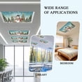 thumbnail image 6 of Teal Christmas Snowman Fluorescent Light Covers, Xmas Tree Snowflake Botanical Magnetic Light Covers for Ceiling Lights, Fluorescent Ceiling Shade Filters for Classroom Bedroom Office 4x2Ft x 2PCS, 6 of 7