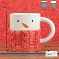 thumbnail image 5 of Servette Home Christmas Durable Ceramic Mugs Holiday Winter Mugs (Red Sweater), 5 of 5