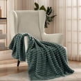 thumbnail image 6 of U by Bedsure Mallard Green Fleece Twin Blanket for Couch - Super Soft Cozy Blankets for Women, Girls, 60x80 inches, 6 of 7
