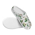 thumbnail image 3 of Fotbe Lilies Flowers Pattern Women's Fuzzy Curly Fur Memory Foam Loafer Slippers Indoor Outdoor Slippers Winter Home Shoes-39/40, 3 of 7