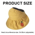 thumbnail image 2 of Sombrero de verano ajustable con circunferencia de 54 a 58 cm, sombrero de copa vacío, sombrero plegable para mujer, sombrero de ala grande, lindo parasol con forma de fruta, sombrero protector solar, 2 of 5