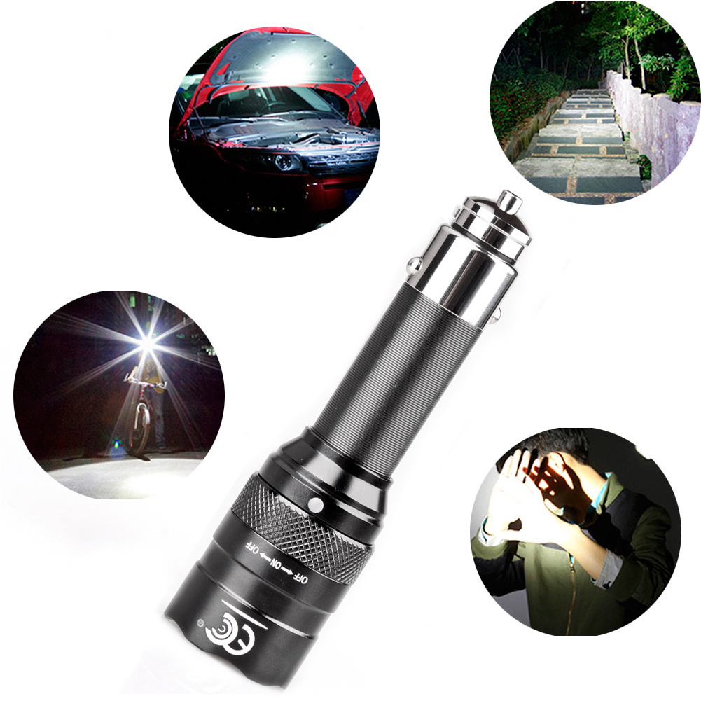 burger motorsports rechargeable cigarette socket 12v led flashlight torch lamp MCCC Small with 12 Volt Car Lighter & USB C for Auto Vehicles Emergency, Car Escape Tool, Outdoors, Daily Use : Automotive gauge copper wire and a strong strain relief Burger Motorsports BMW 12V LED