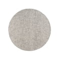 thumbnail image 2 of Laddha Home Designs 6' Hand-Tufted Geometric Checkered Round Area Throw Rug - Gray and Cream, 2 of 7