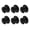 Black, variant on Tibvox Pack of 6 strong Metal Handle Not Drill Adhesive Knobs for Cabinets Nightstands