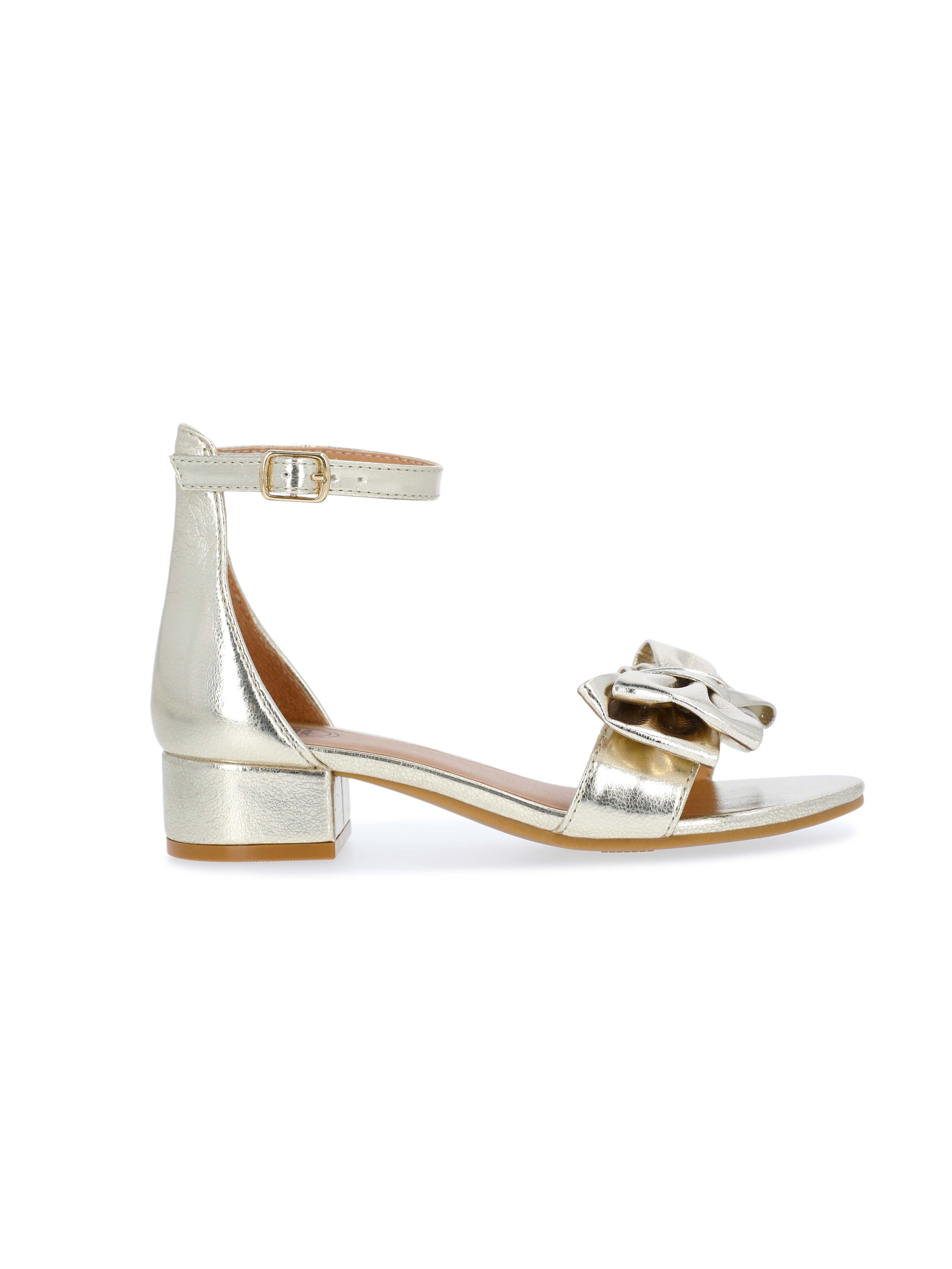 Wonder Nation Toddler, Little, and Big Girls Bow Heeled Sandals