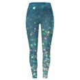 thumbnail image 4 of MKLEKYY Pantalones de yoga ajustados con estampado brillante y largo Mardi para mujer, 4 of 4