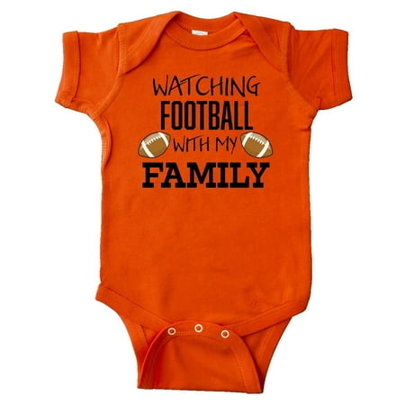 

Inktastic Watching Football with my Family Gift Baby Boy or Baby Girl Bodysuit