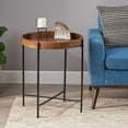 thumbnail image 2 of Round End Table,Natural Wood Furniture Primary Living Space Tables, 2 of 8