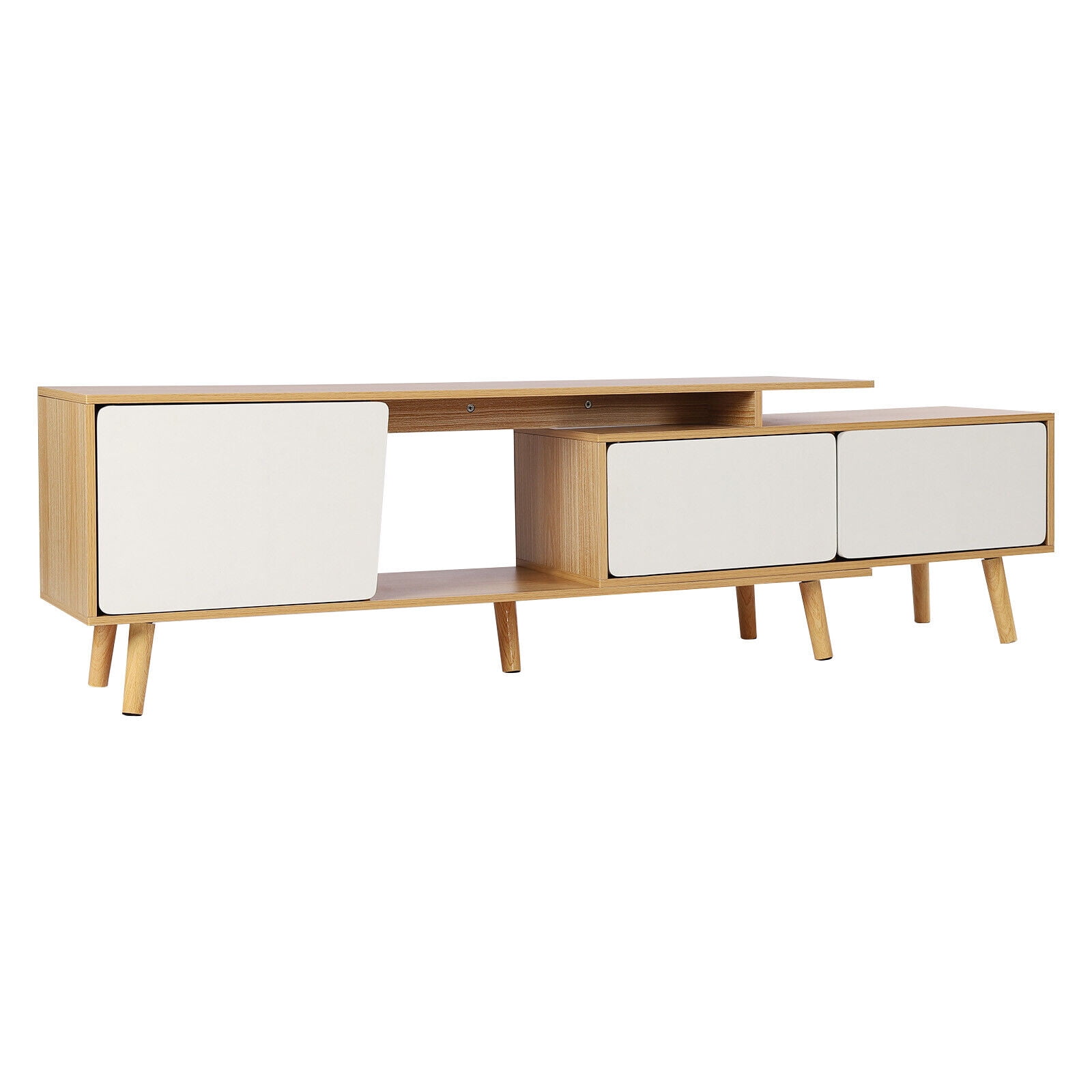 Home TV Stand MDF Living Room TV Cabinet Entertainment Center Console Shelf