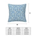 thumbnail image 2 of Throw Pillow Covers, Floral retro style A Soft Square Pillow Cases with Invisible Zipper for Couch Bed Sofa, Farmhouse Fall Home Decor 20"x20", 2 of 7