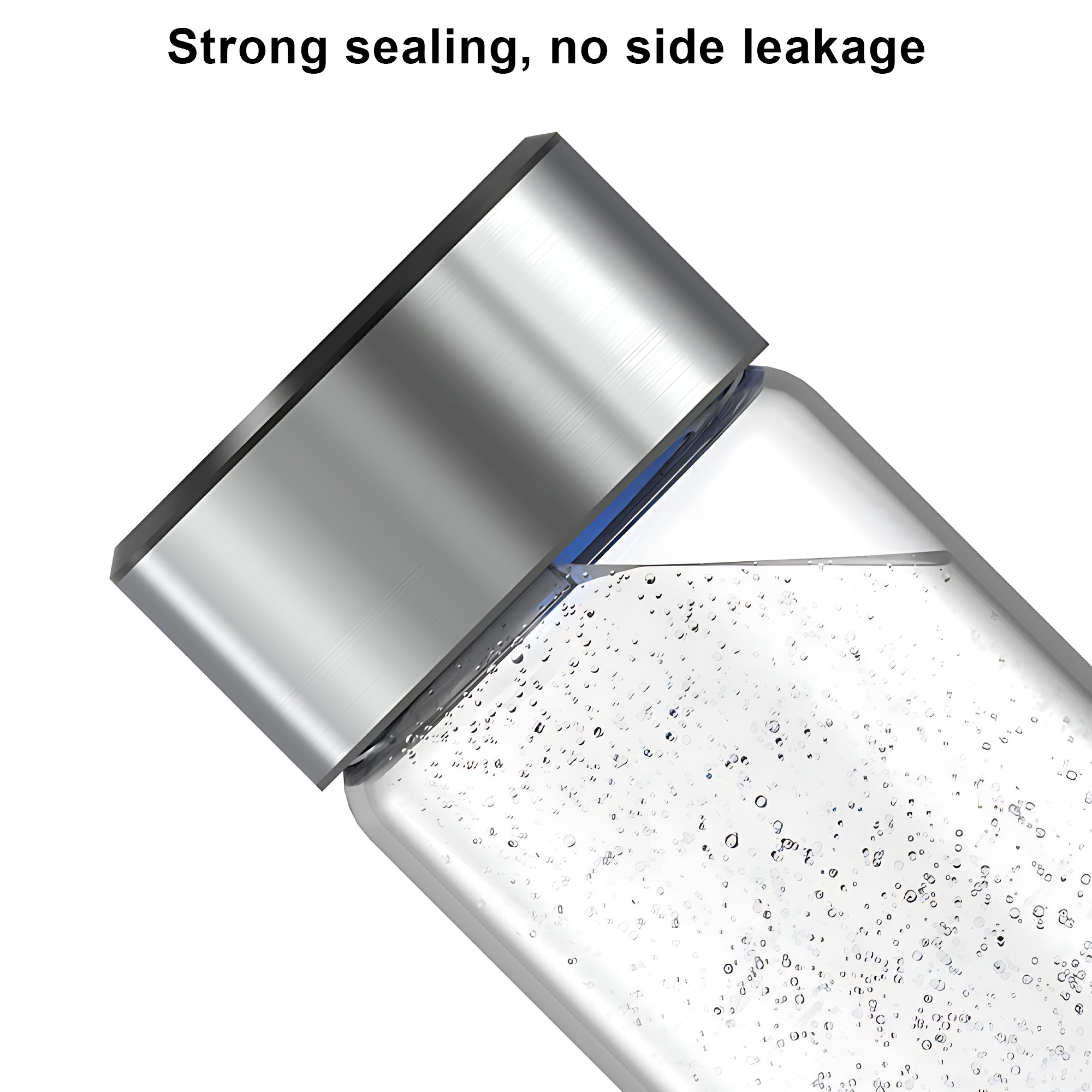 INSMART Hydrogen Water Bottle, 16 Oz Portable Rechargeable Hydrogen Water Generator, SPE & PEM Technology, 1500 PPB in 3 Minutes, Silver