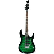 Ibanez GRX70QA Electric Guitar (Transparent Emerald Burst)