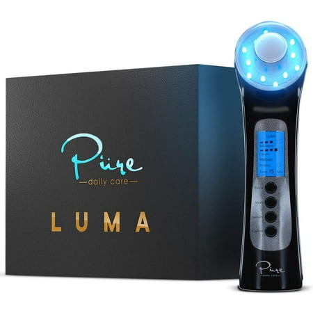 Pure Daily Care Luma LED Skin Therapy Face Wand Massager, Anti-Aging