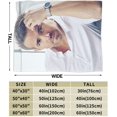 thumbnail image 4 of Ryan Actors Reynolds Blanket Throw Blanket Soft Microfiber Blankets for Living Room Couch Sofa Bedroom 80"x60", 4 of 6