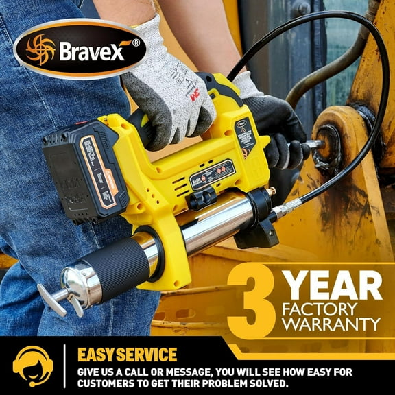 Electric Grease Gun Battery Powered with 40"Hose,12,000 PSI Cordless Grease Gun